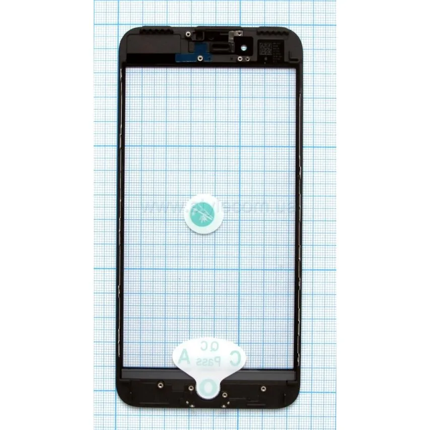 Скло для переклеювання Apple iPhone 6 Plus з рамкою OCA-плівка чорне Original Quality