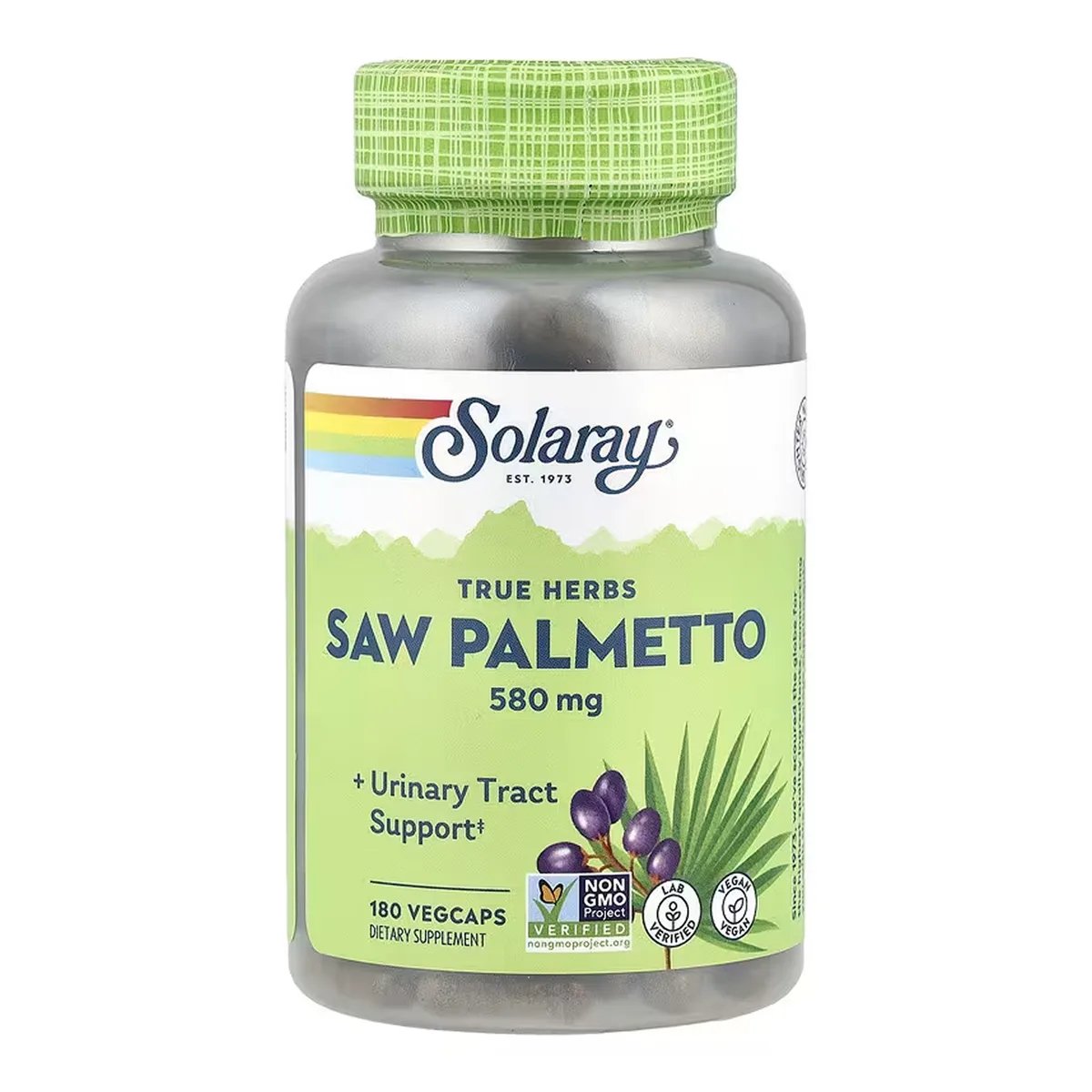 Saw Palmetto Berry Solaray веганські капсули 580 мг 180 шт