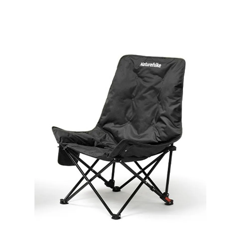Складной стул Naturehike полиэстеровая ткань Оксфорд 600D 51х62,5х90 см черный