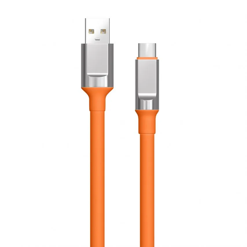 Кабель USB Type-C WALKER TPE 1м 3,3А Помаранчевий