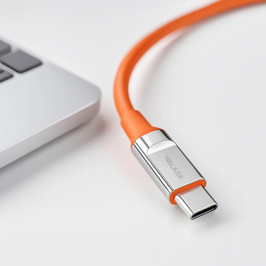Кабель USB Type-C WALKER TPE 1м 3,3А Помаранчевий