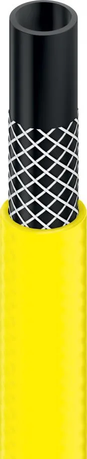Садовий шланг Cellfast ECO PLUS 1/2" 20м, трислойний, витримує тиск до 20 бар, температурний діапазон -10...+50°C.