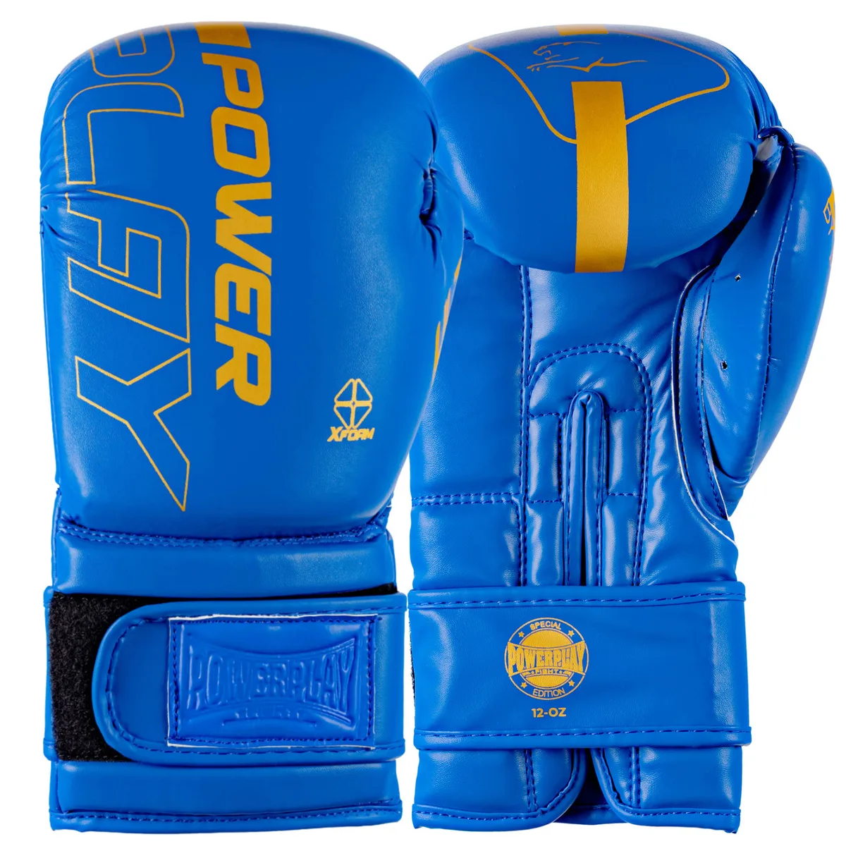 Боксерські рукавиці Active Point PU 14 унцій Сині