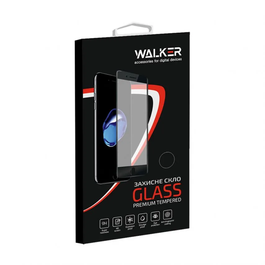Захисне скло WALKER 5D для смартфонів біле