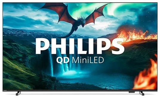 LED-телевізор Philips UHD 65 дюймів Чорний