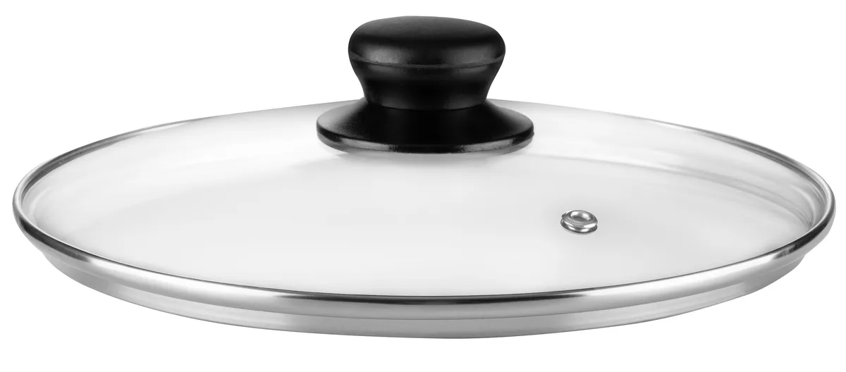 Кришка ARDESTO Gemini Gourmet, діаметр 22 см, з термостійкого скла, нержавіючої сталі та бакеліту.
