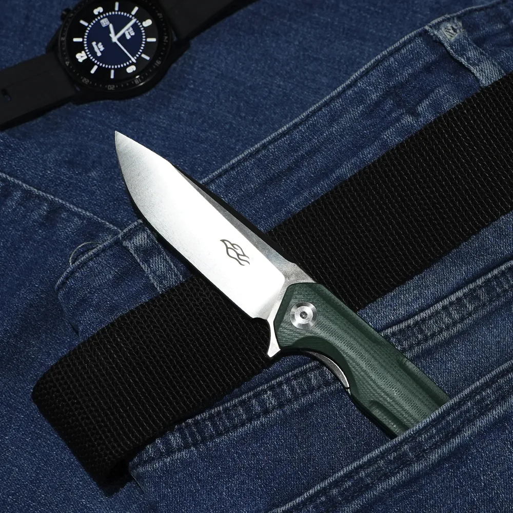 Ніж складаний Firebird D2 88 мм зелений G10