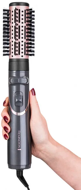 Фен-щетка Remington Curl Straight Confidence, 800 Вт, 2 режима, ионизация, вращение, холодный обдув, кейс, керамическое покрытие
