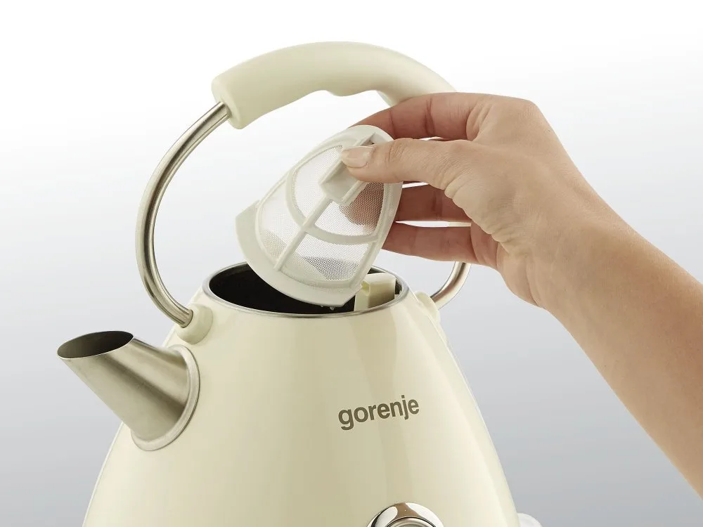 Электрочайник Gorenje 17л, пластиковый, кремовый