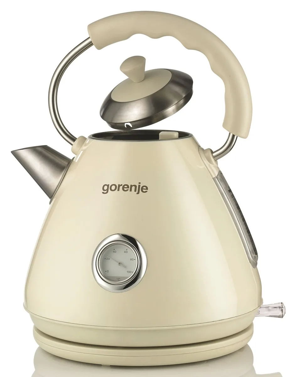 Электрочайник Gorenje 17л, пластиковый, кремовый