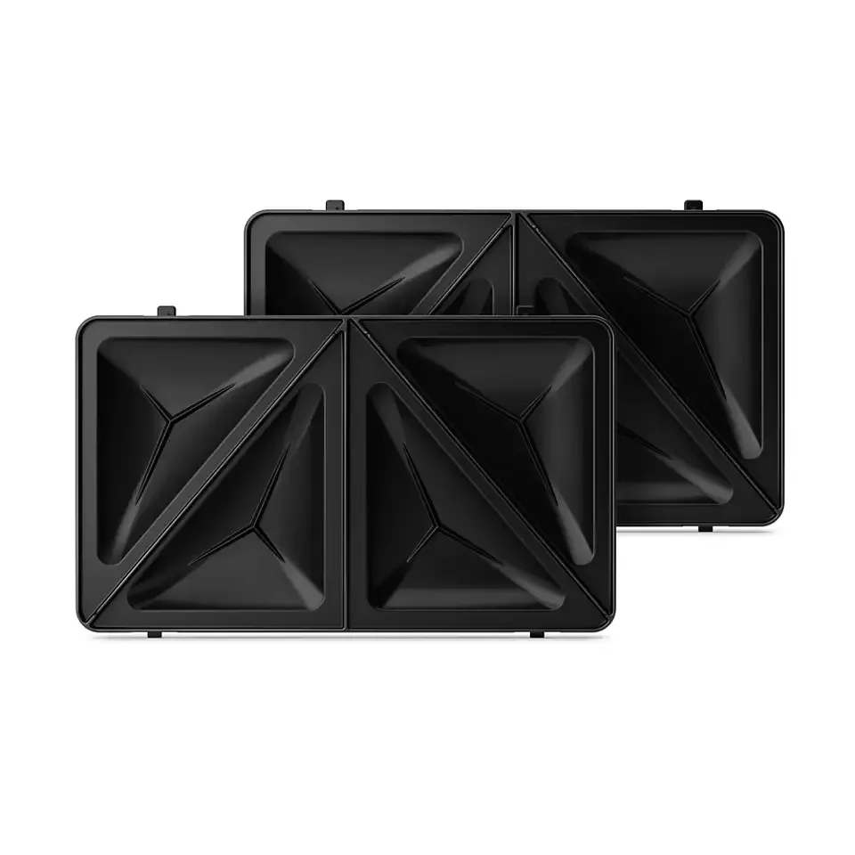 Мультимейкер Philips Series 5000, потужність 750 Вт, антипригарне покриття, 3 змінні пластини, пластиковий корпус, чорний з срібля