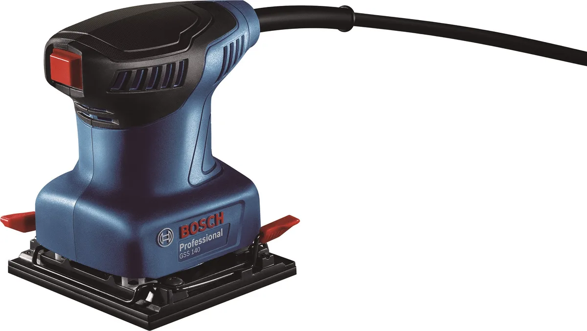 Шліфмашина вібраційна Bosch 220Вт легка для шліфування деревини та металу з низькою вібрацією