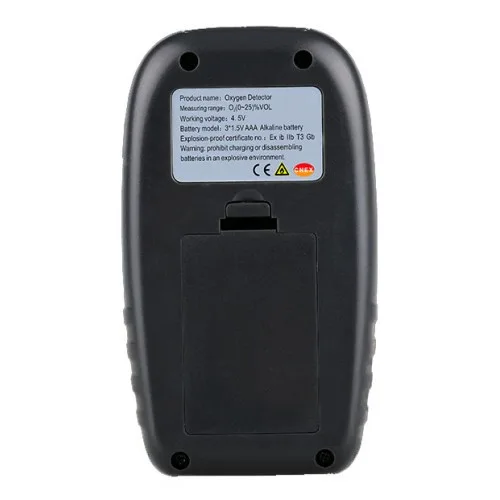 Датчик концентрації кисню O2 термометр WINTACT WT8821 портативний 0-25% VOL 0-50°C
