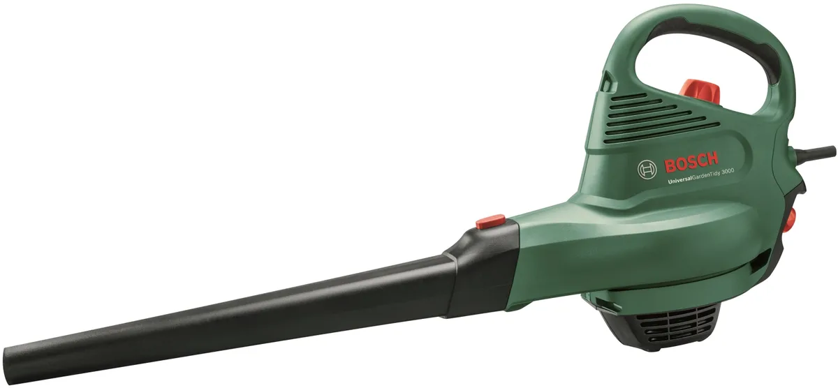 Садовий повітродув-пилосос Bosch Universal GardenTidy 3000, потужність 3000 Вт, швидкість 285 км/год, продуктивність 576 куб. м/го