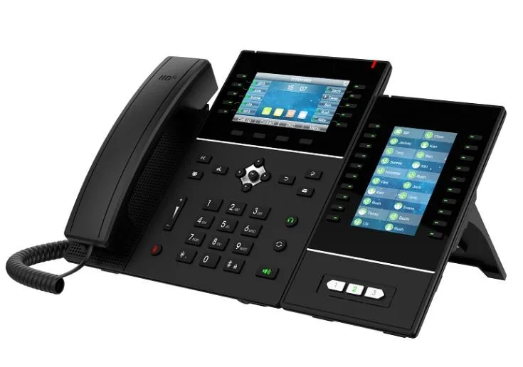 Телефон IP Fanvil J6 2xGE LAN, 1xUSB-A, SIP, 10 DSS клавіш, PoE, 4.3" кольоровий екран, підтримка модулів EM50