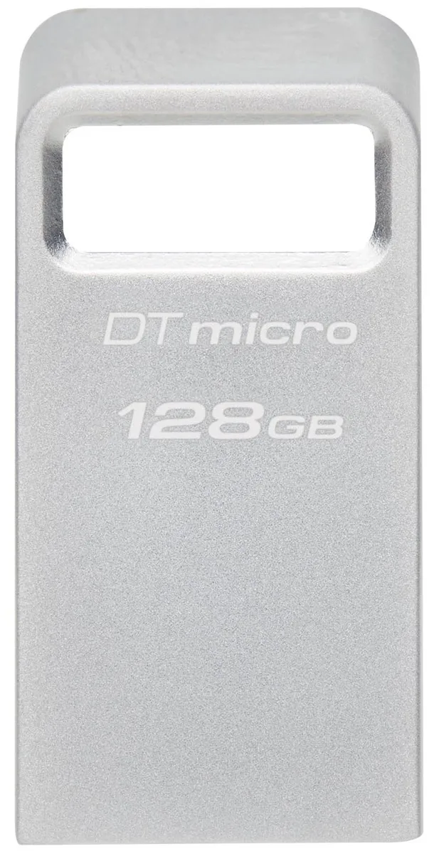 Накопичувач Kingston  128GB USB 3.2 Type-A Gen1 DT Micro R200MB/s Metal