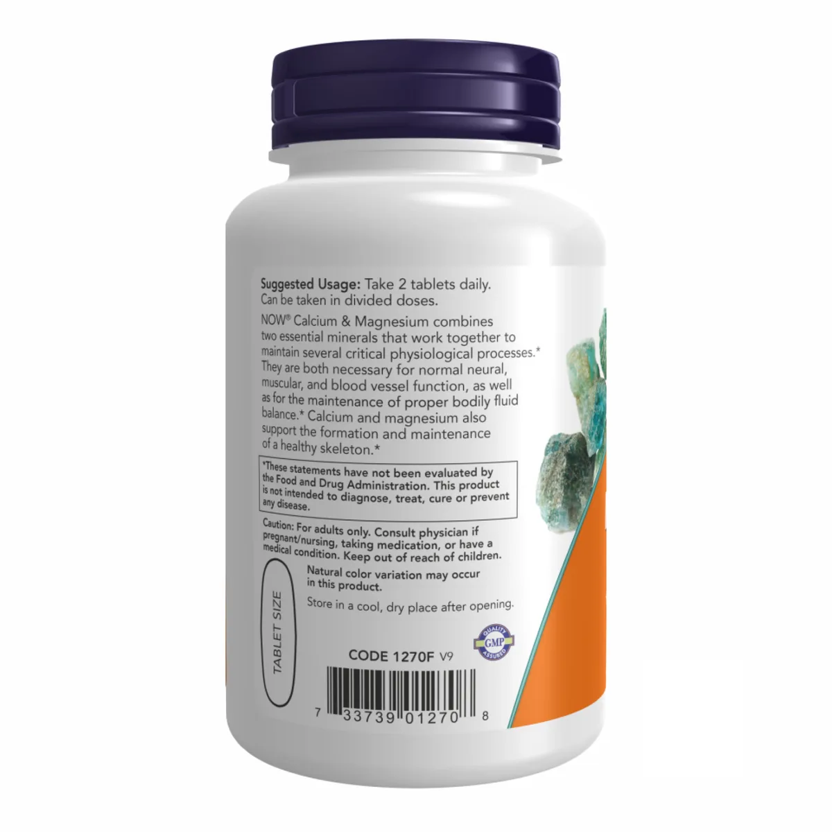 Cal-Mag 500 250 мг 100 таб Now Foods Кальций Магний для костей и зубов