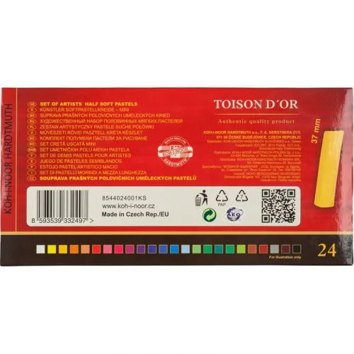 Пастель суха TOISON D'OR 24 кольори.