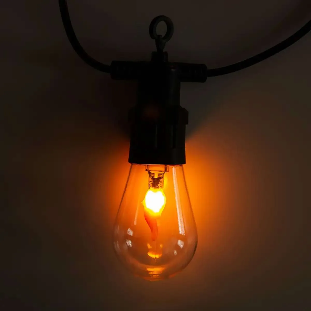 Ретро гірлянда електрична 10 LED 5 м помаранчева