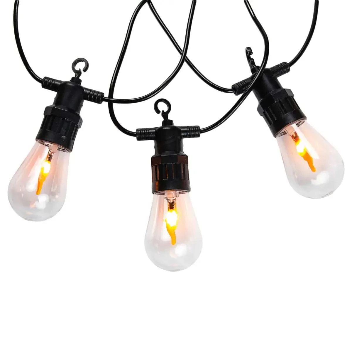 Ретро гірлянда електрична 10 LED 5 м помаранчева