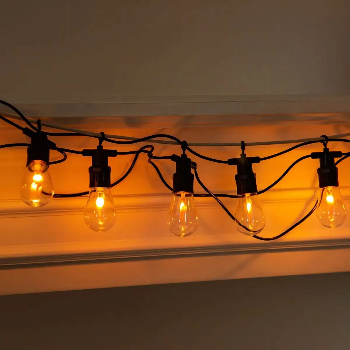 Ретро гірлянда електрична 10 LED 5 м помаранчева