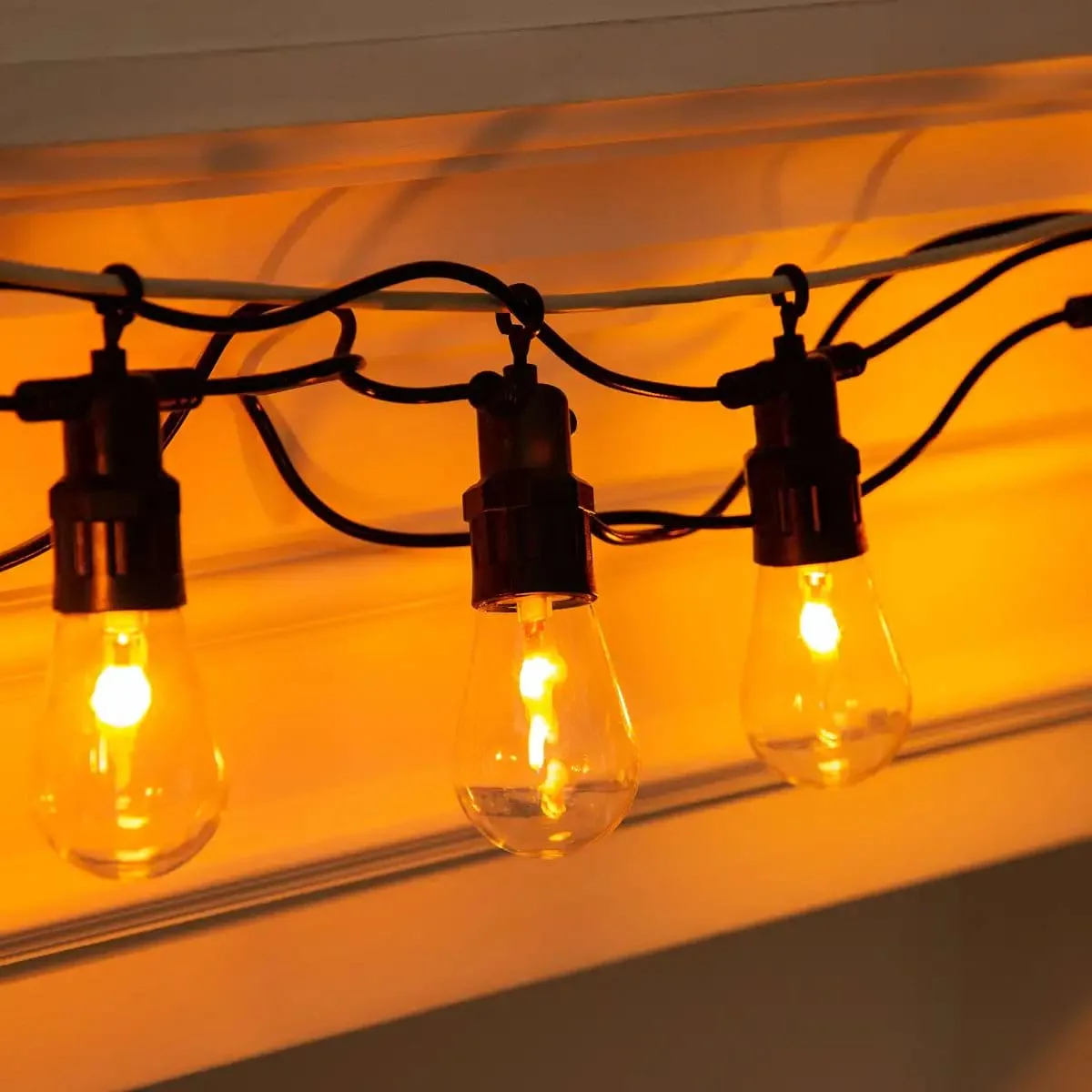 Ретро гірлянда електрична 10 LED 5 м помаранчева