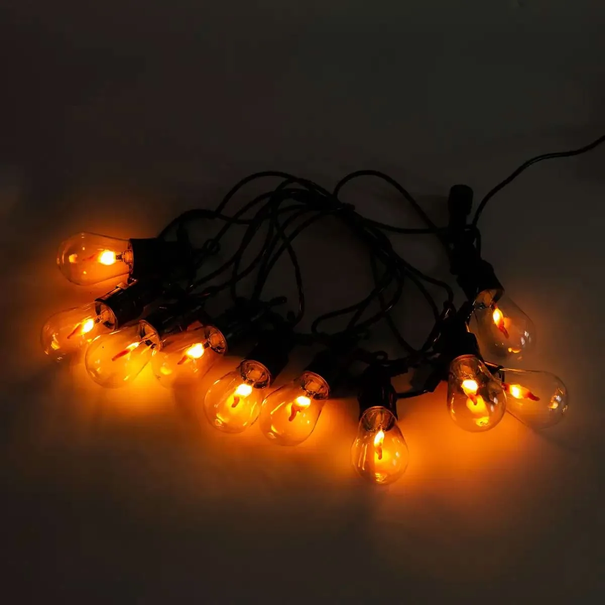 Ретро гірлянда електрична 10 LED 5 м помаранчева