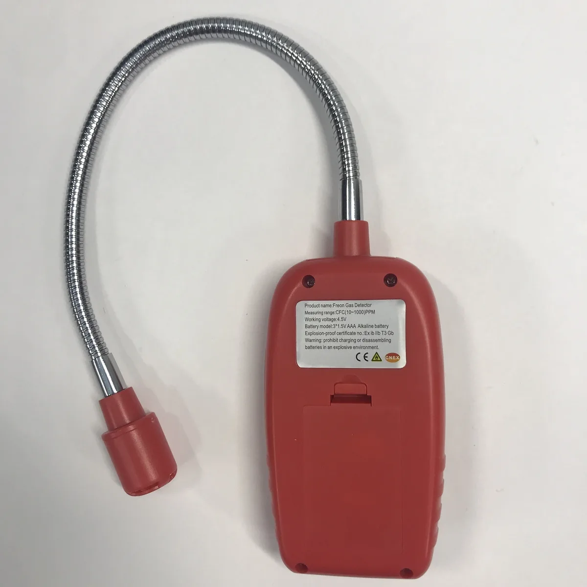 Детектор витоку фреону WINTACT WT8827 високочутливий 10-1000 ppm портативний 30 см чорний