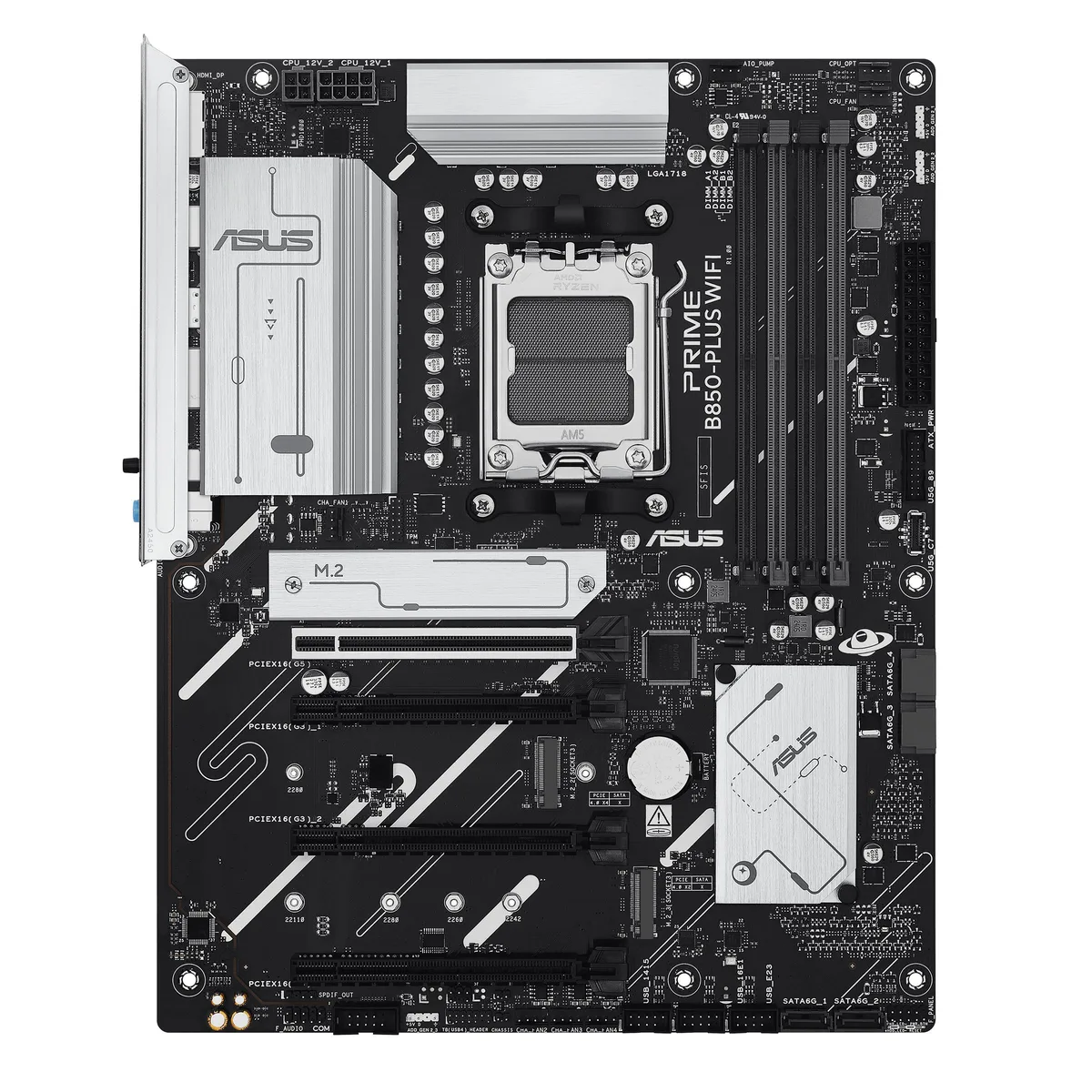 Материнcька плата ASUS PRIME B850-PLUS WIFI sAM5 B850 4xDDR5 M.2 HDMI DP Wi-Fi BT ATX