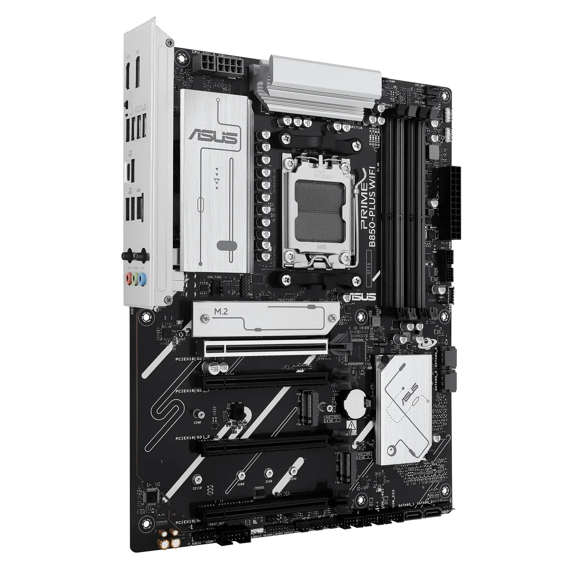 Материнcька плата ASUS PRIME B850-PLUS WIFI sAM5 B850 4xDDR5 M.2 HDMI DP Wi-Fi BT ATX