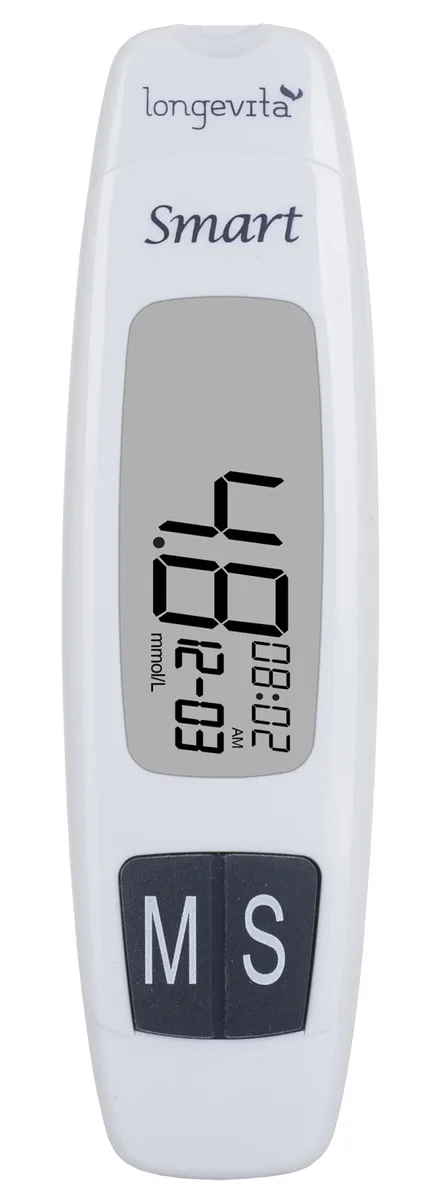 Глюкометр Longevita електрохімічний 50 г компактний 360 вимірювань