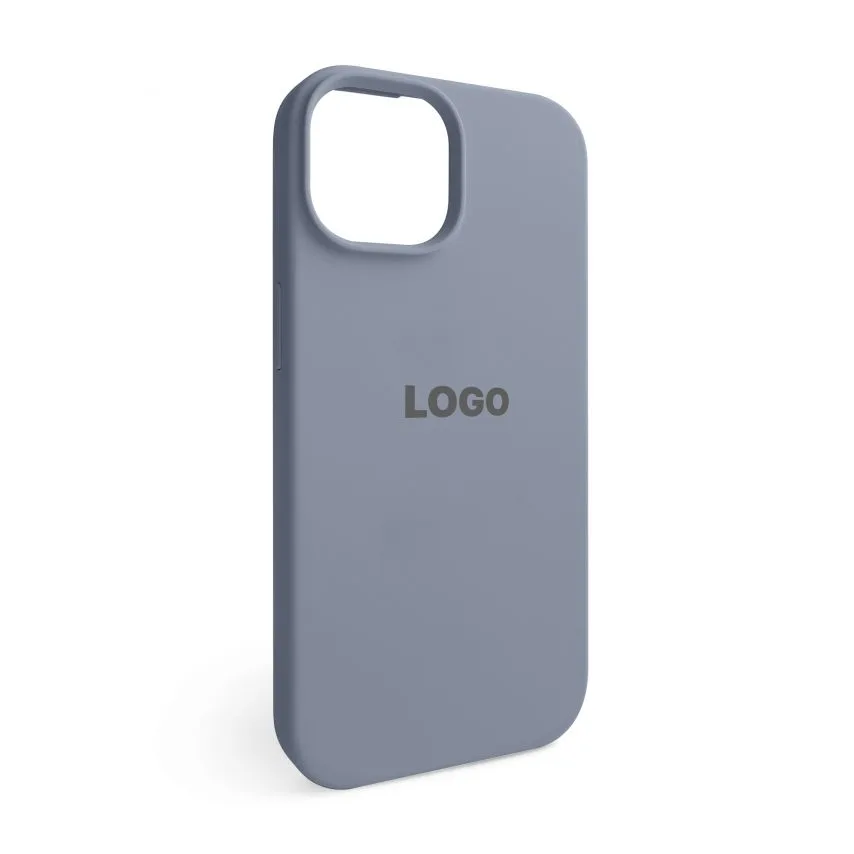 Чохол силіконовий для Apple iPhone 15  lavender grey