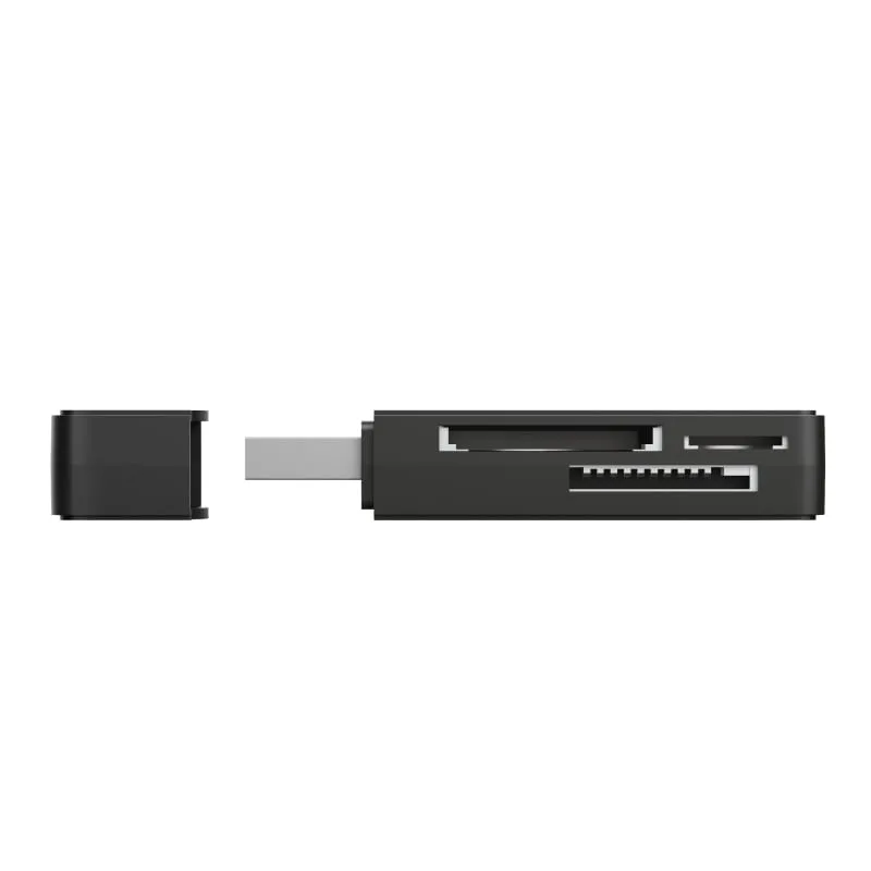 Картридер Trust Nanga USB-A 3.2 > SD/microSD/MS/MSPRO/mmC/M2, черный