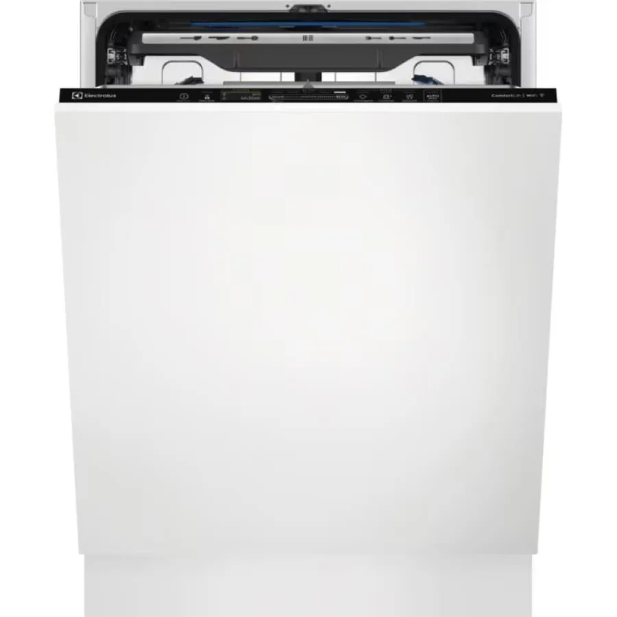 Встроенная посудомоечная машина Electrolux, 14 комплектов, класс C, 60 см, с дисплеем, инверторным двигателем, третьей корзиной и технологией ComfortLift, черного цвета