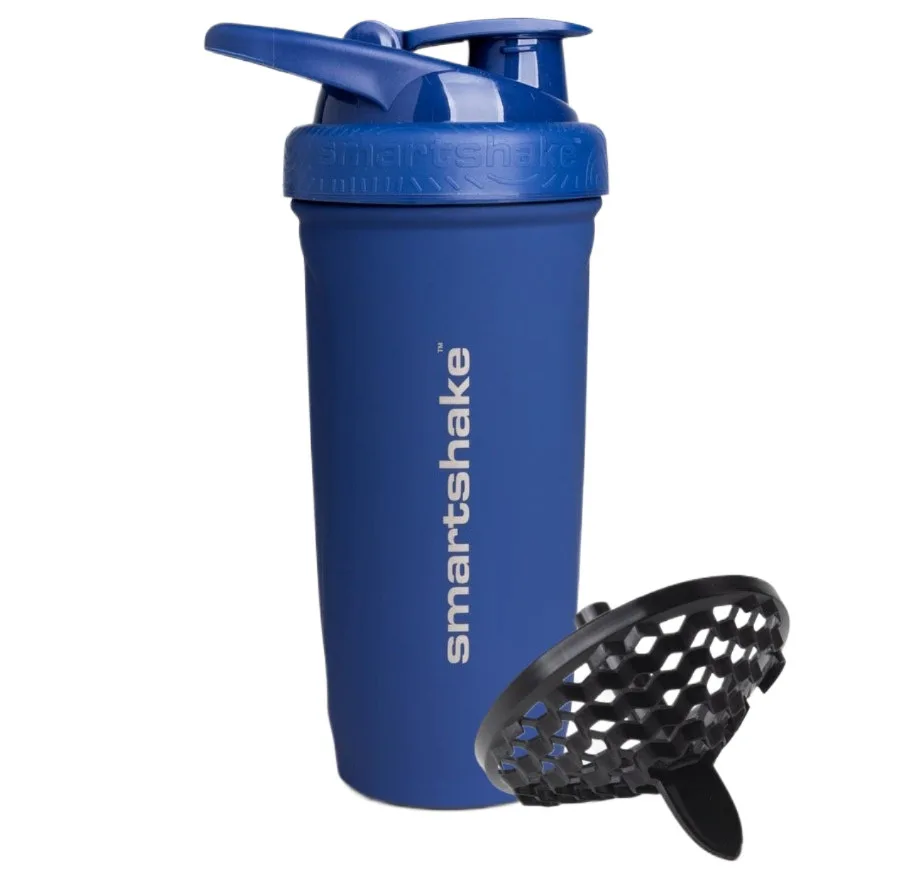 Шейкер спортивний SmartShake нержавіюча сталь 900 мл синій