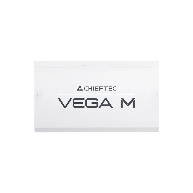 Блок живлення CHIEFTEC Vega M  (850W), >90%, 80+ Gold, 135мм FDB, 1xMB 24pin(20+4), 2xCPU 8pin(4+4), 3xMolex, 6xSATA, 4xPCIe 8pin(6+2), 1xPCIe GEN5 16pin, Fully Modular, White