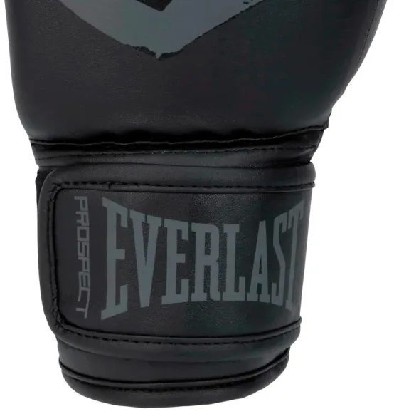 Боксерські рукавиці Everlast поліуретан 8 унцій чорний сірий