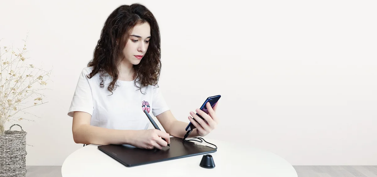 Графический планшет Huion 10"x6.25" HS610, microUSB, черный