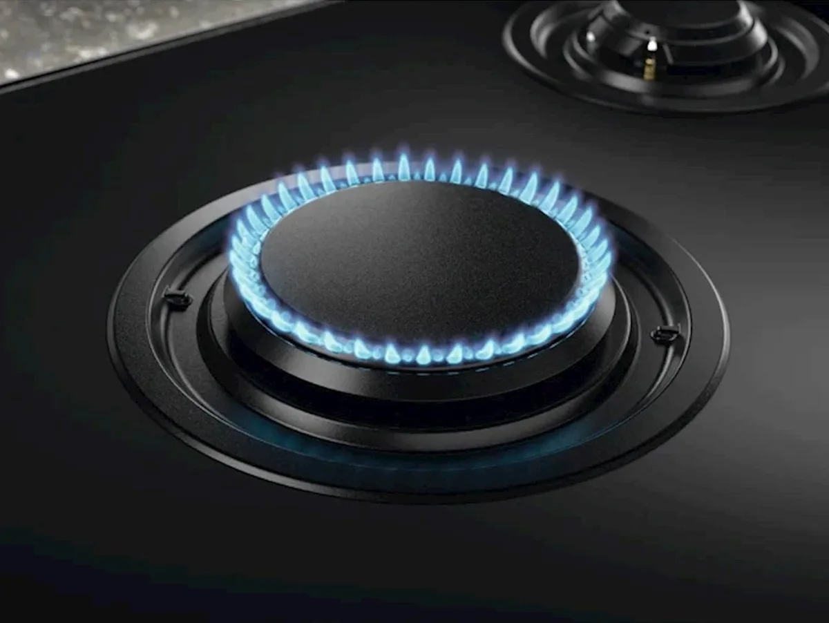 Комбінована варильна панель Electrolux (2 газові + 2 індукційні), 60 см, з розширеною зоною, чавунний, чорний.
