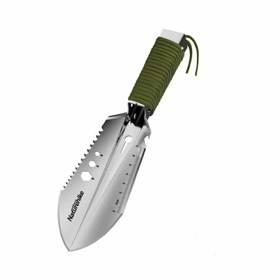Лопата багатофункціональна Naturehike нержавіюча сталь 260х70 мм чорна
