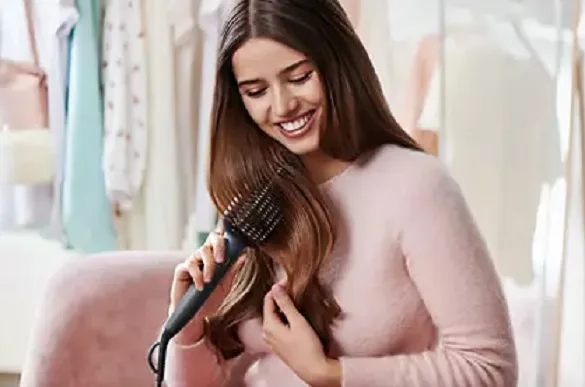 Випрямляч для волосся Philips Series 5000, 3 температурних режими (150-200°C), керамічне покриття, синій.
