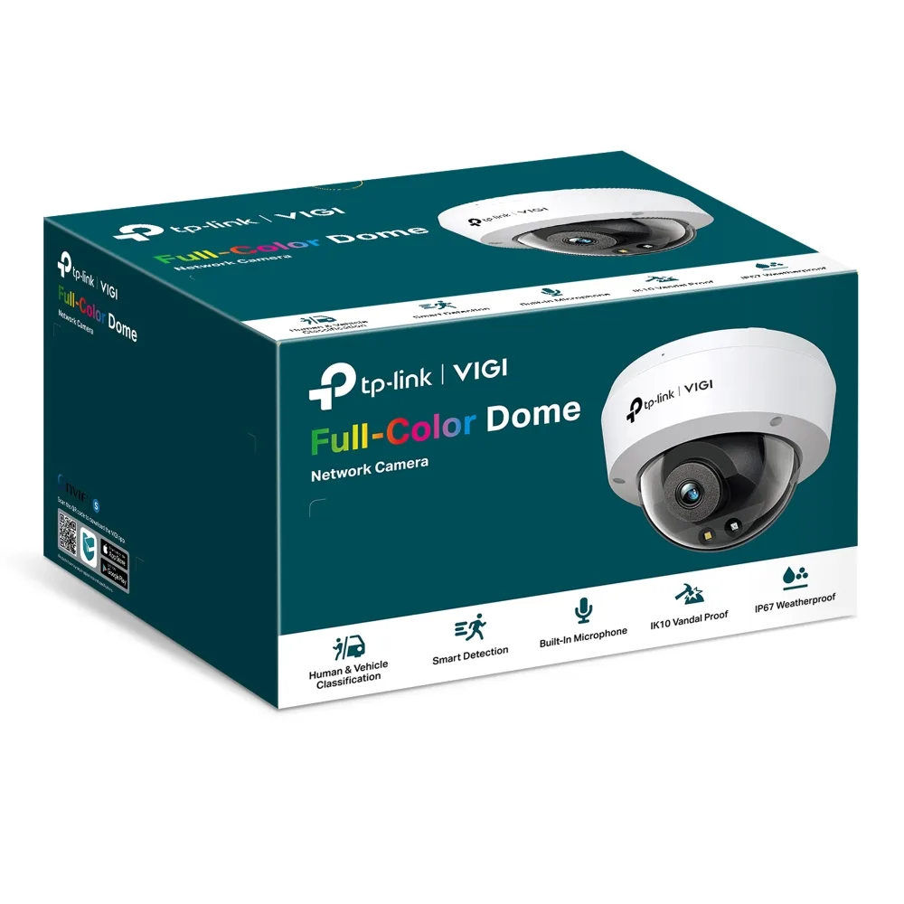 IP-Камера TP-LINK VIGI C230-2.8, PoE, 3Мп, 2,8 мм, H265+, IP66, Turret, кольорове нічне бачення, внутрішня