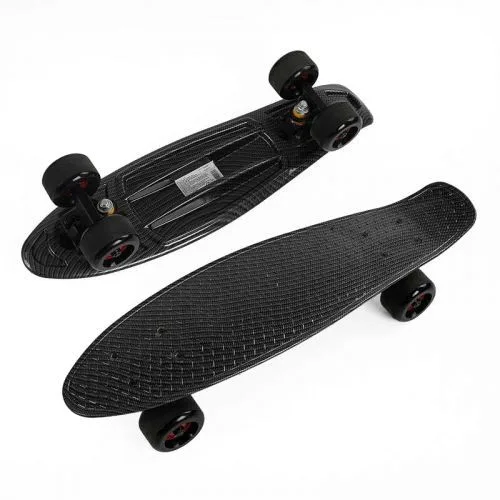 Скейтборд Best Board со светящимися PU колесами 6 см для детей и подростков.
