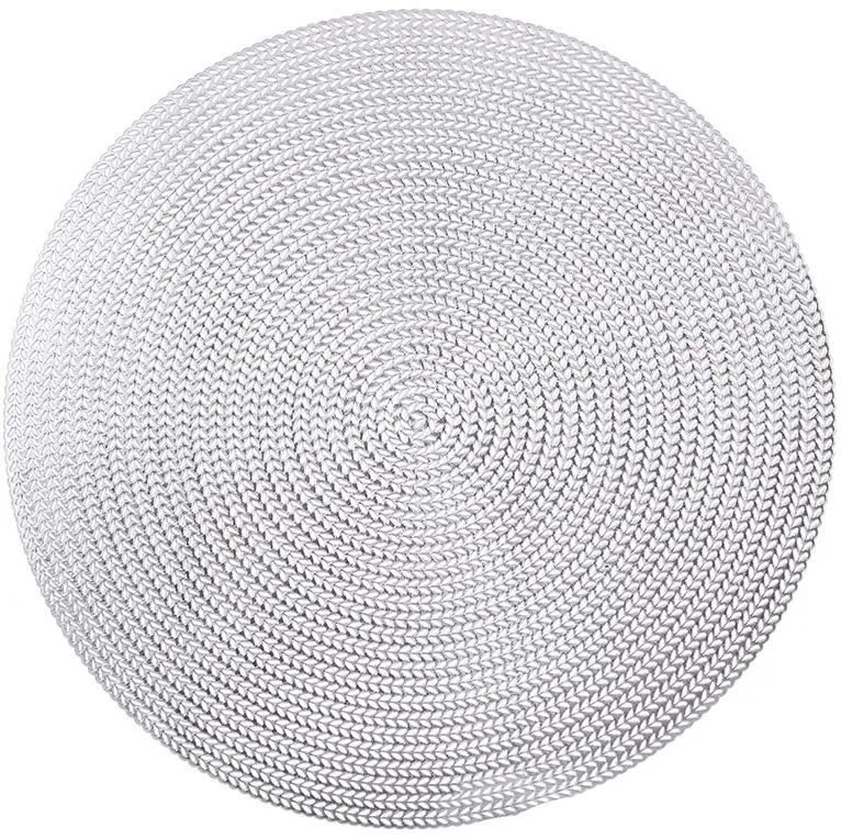 Сервировочные коврики Margrese Doily Silver 38 см 4 шт серебристые