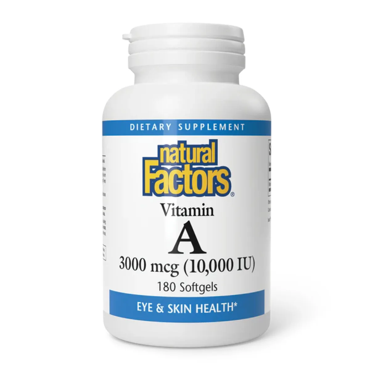 Витамин А Natural Factors 3000 мкг 180 капсул желатиновые