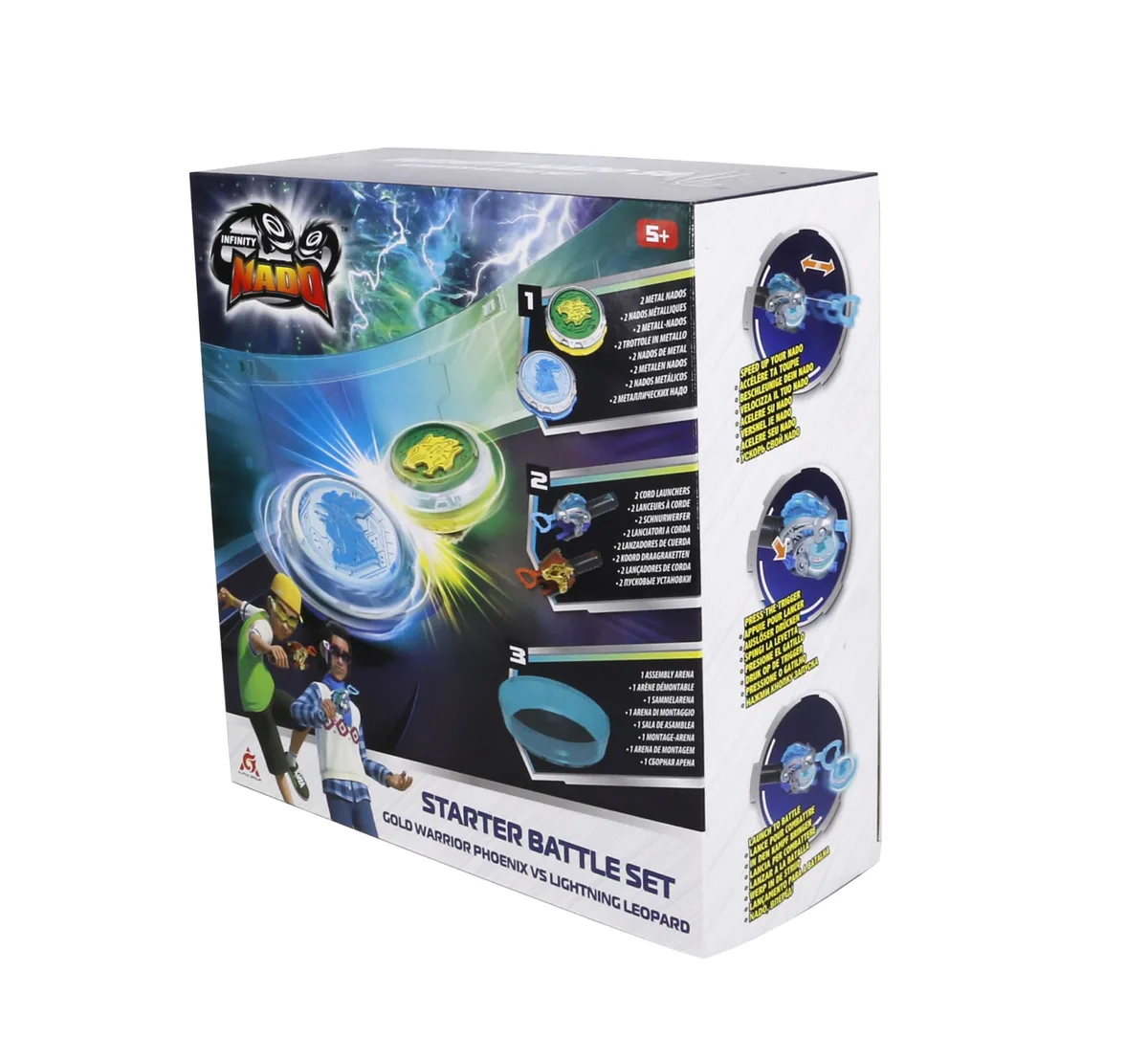 Набір Infinity Nado VI Starter Battle Set Золотий Воїн Фенікс проти Сліпучий Леопард (Gold Warrior Phoenix vs