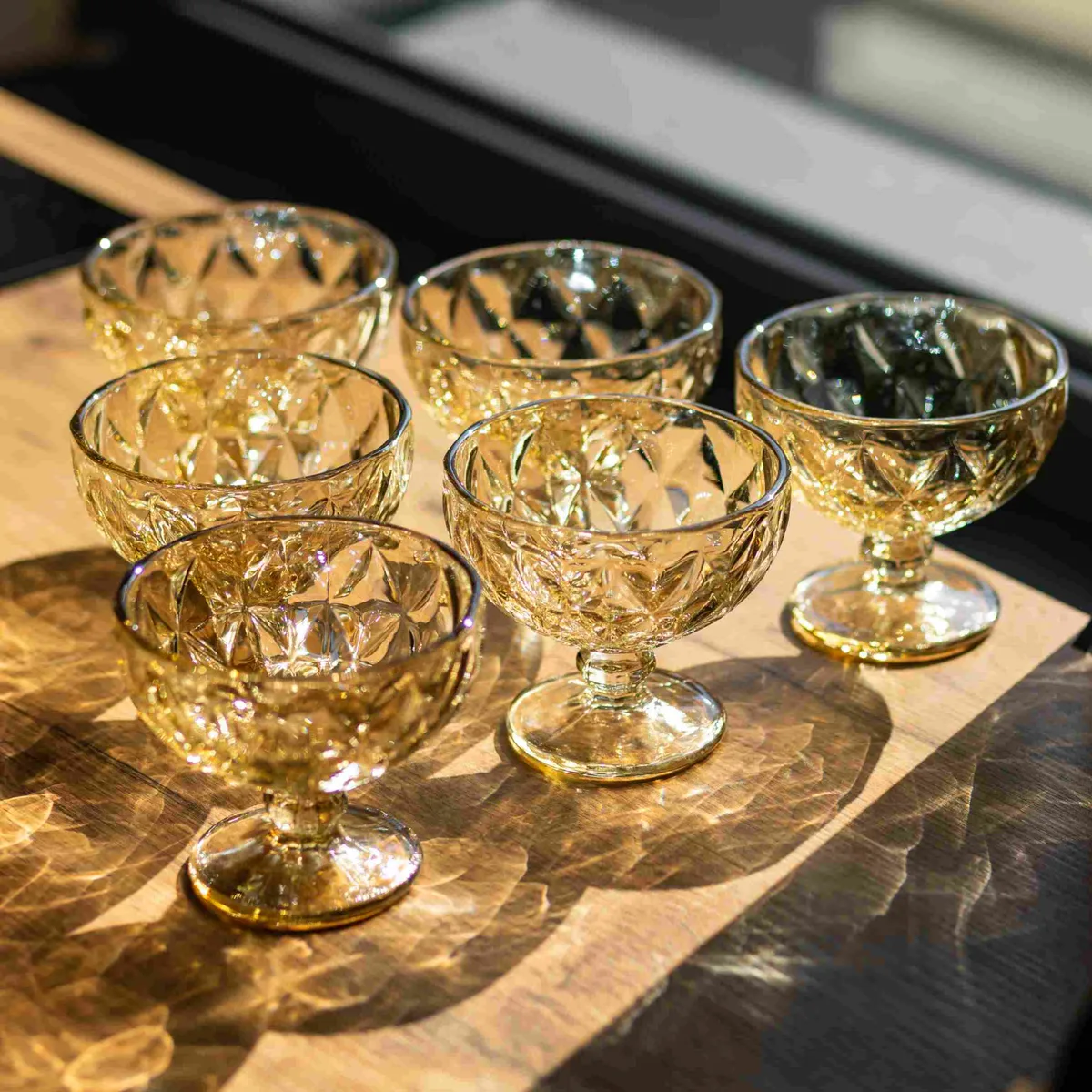 Креманки Citrine 300 мл Скло 11,8х13 см Прозорі 6 шт