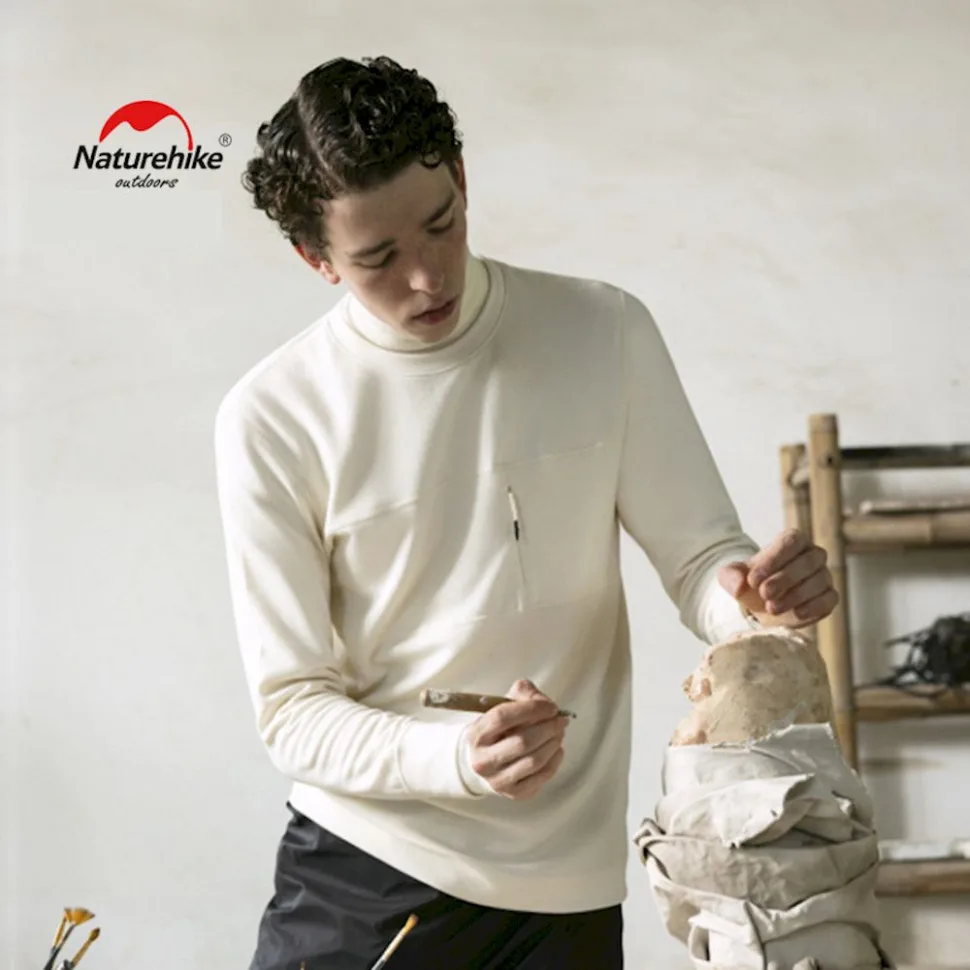 Термо-лонгслів чоловічий Naturehike поліакрилонітрил XL чорний