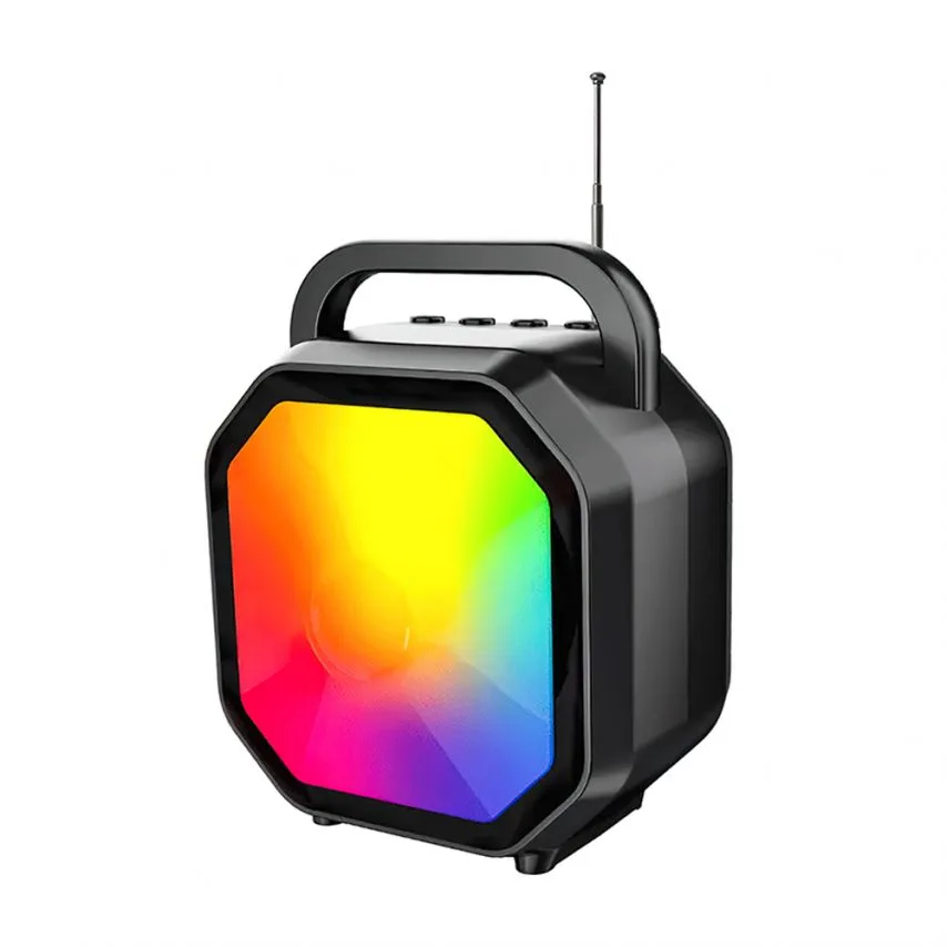 Портативна колонка Bluetooth 8W ABS 102мм Чорна