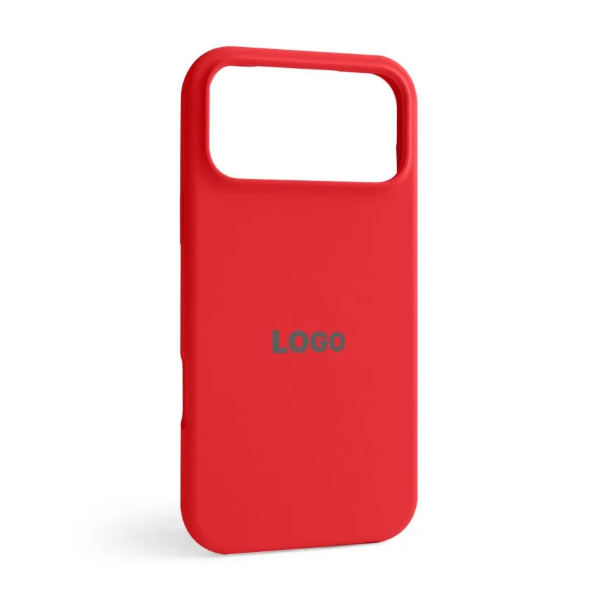 Чохол Silicone Case для Apple iPhone 17 Pro Max силіконовий червоний